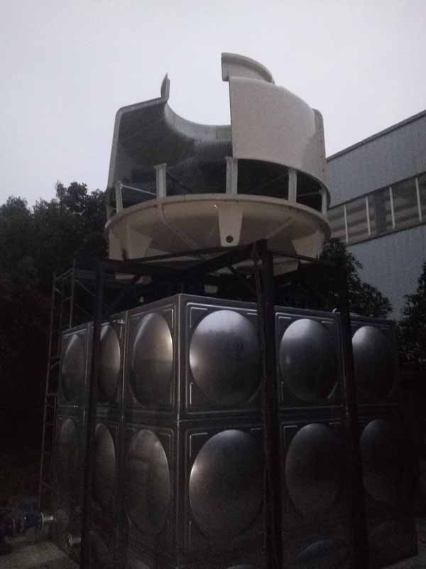 成都龙泉冷却塔水循环系统施工现场水泵冷却塔管道控制箱安装现场